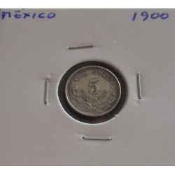 México - 5 Centavos - 1900...