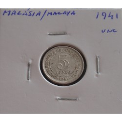 Malásia / Malaya - 5 Cents...