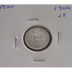 Peru - 1/2 Dinero - 1904 JF...