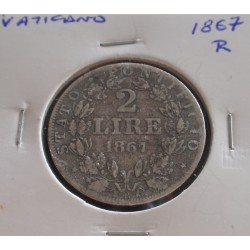 Vaticano - 2 Lire - 1867 R...