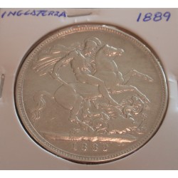 Inglaterra - 1 Crown - 1889...