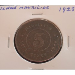 Maurícias - 5 Cents - 1923