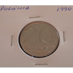 Polónia - 20 Zlotych - 1990