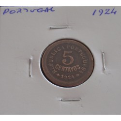Portugal - 5 Centavos - 1924