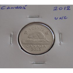 Canadá - 5 Cents - 2012 - Unc