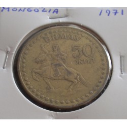 Mongólia - 50 Tugrik - 1971