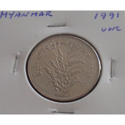 Myanmar - 1 Kyat - 1991 - Unc