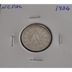 Nepal - 20 Paisa - 1934 -...