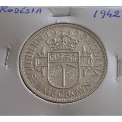 Rodésia - 1/2 Crown - 1942...