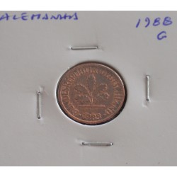 Alemanha - 1 Pfennig - 1988 G