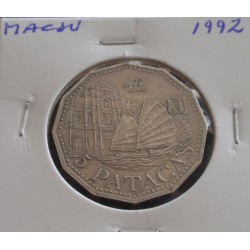 Macau - 5 Patacas - 1992