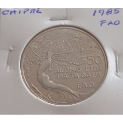 Chipre - 50 Cents - 1985 - FAO
