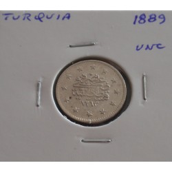 Turquia - 2 Kurush - 1889 -...
