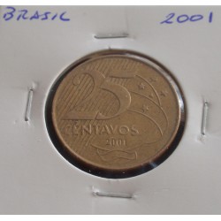 Brasil - 25 Centavos - 2001
