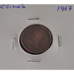 Ceilão - 1/2 Cent - 1917