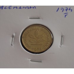 Alemanha - 5 Pfennig - 1974 F