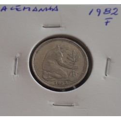Alemanha - 50 Pfennig - 1982 F