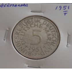 Alemanha - 5 Mark - 1951 F...