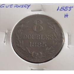 Guernsey - 8 Double - 1885 H