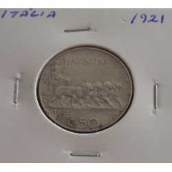 Itália - 50 Centesimi - 1921