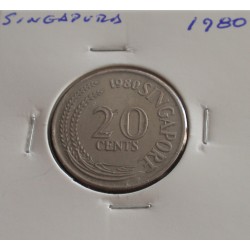 Singapura - 20 Cents - 1980