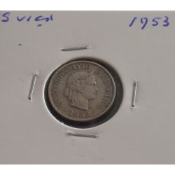 Suiça - 5 Rapen - 1953
