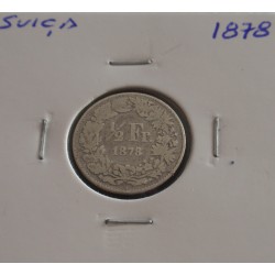 Suiça - 1/2 Franc - 1878 -...
