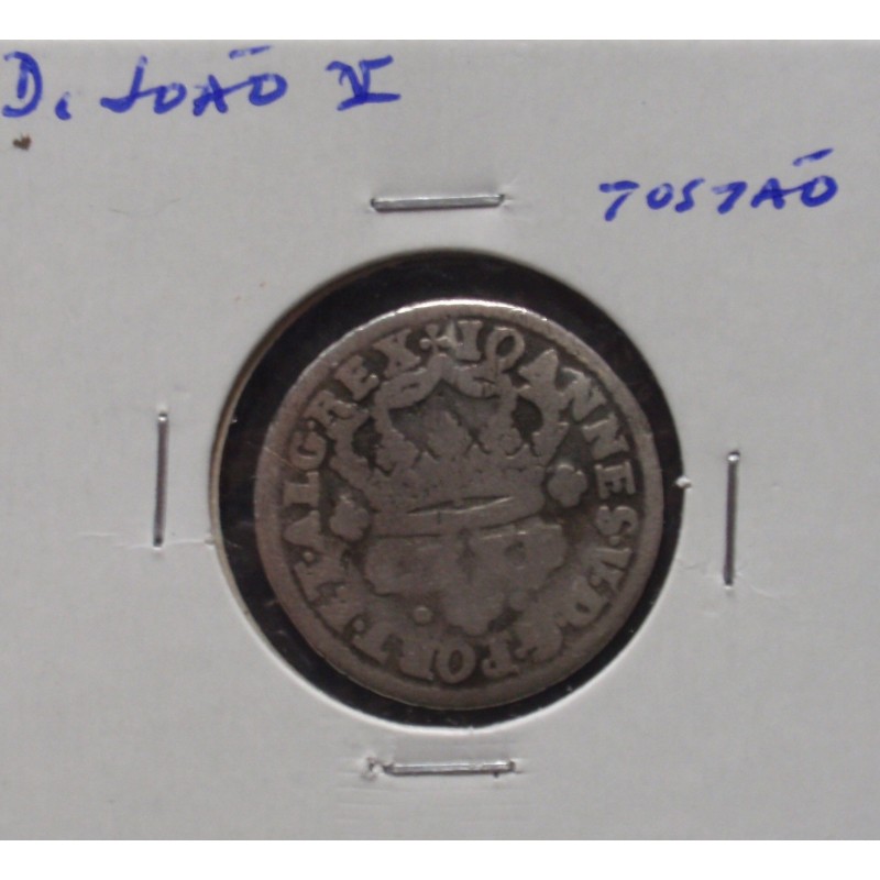 D. João V - Tostão - N/D (1706-1750 ) - A. G. 59.01 - Prata