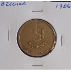 Bélgica ( Belgique ) - 5 Francs - 1986