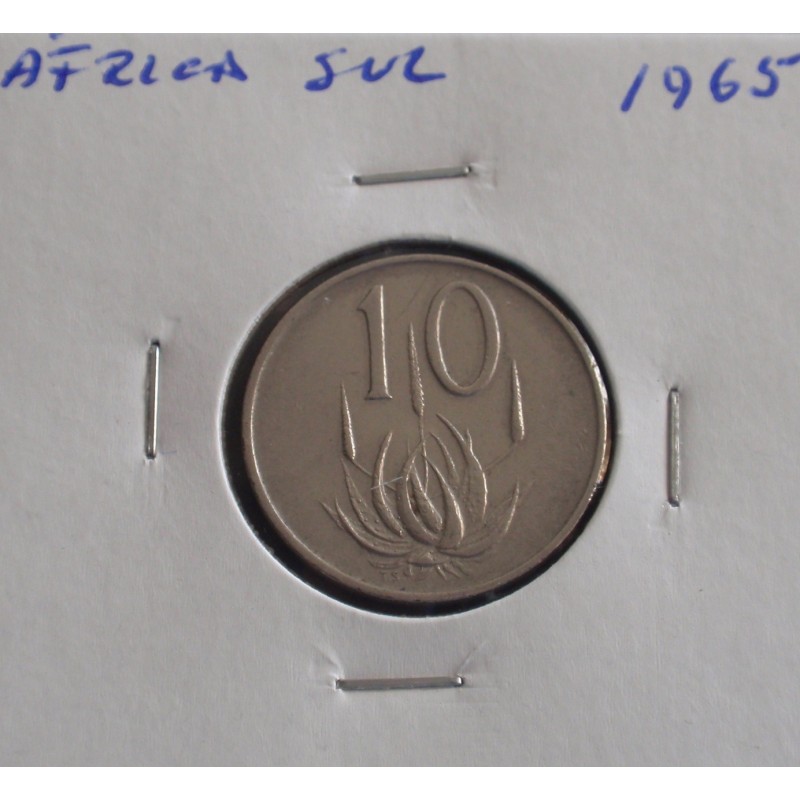 África do Sul ( Suid )  - 10 Cents - 1965