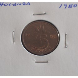 Holanda - 5 Cents - 1980
