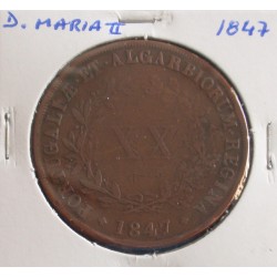 D. Maria II - XX Réis - 1847