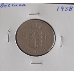 Bélgica ( Belgique ) - 5 Francs - 1958
