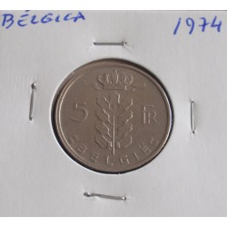 Bélgica ( Belgie ) - 5 Francs - 1974