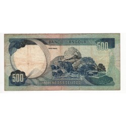 Angola - Nota - 500 Escudos - 24/11/1972 - Marechal Carmona