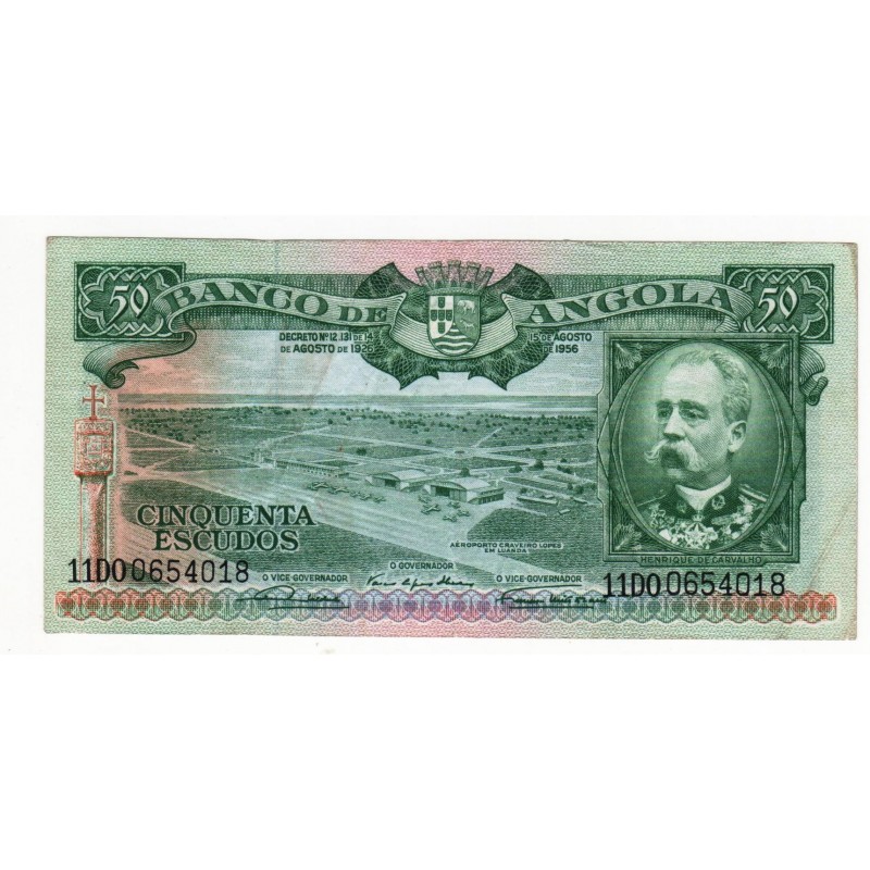 Angola - 50 Escudos - 15/8/1956 - Henrique de Carvalho