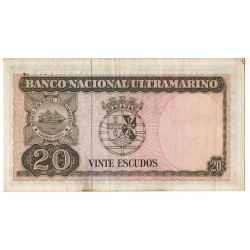 Timor - 20 Escudos - 24/10/1967 - Régulo Aleixo