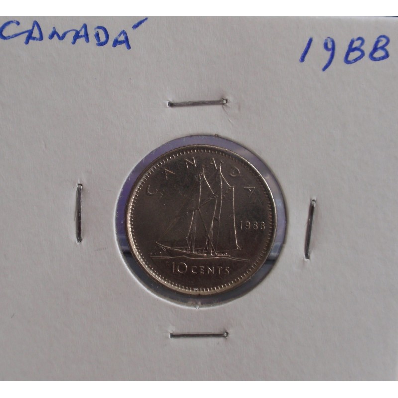 Canadá - 10 Cents - 1988