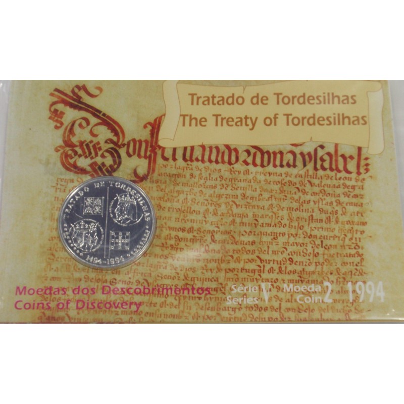 Portugal -V Série dos Descobr. - T. Tordesilhas - BNC/Prata