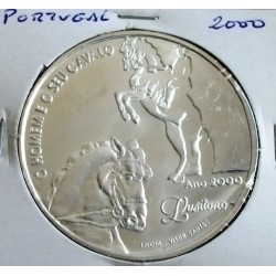 Portugal - 1000 Escudos -2000 - Cavalo Lusitano - Prata