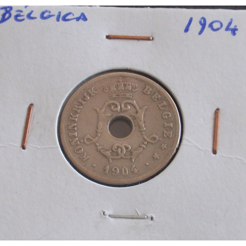 Bélgica ( Belgie ) - 10 Centimes - 1904