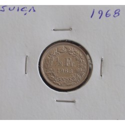 Suiça - 1/2 Franc - 1968
