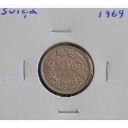 Suiça - 1/2 Franc - 1969