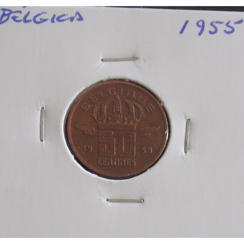 Bélgica ( Belgique ) - 50 Centimes - 1955