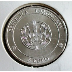 Portugal - 5 Euro - 2005 - Centro Histórico De Angra De Heroísmo - Prata