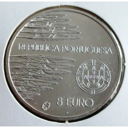 Portugal - 8 Euro - 2005 - Fim Da II Guerra Mundial - Prata