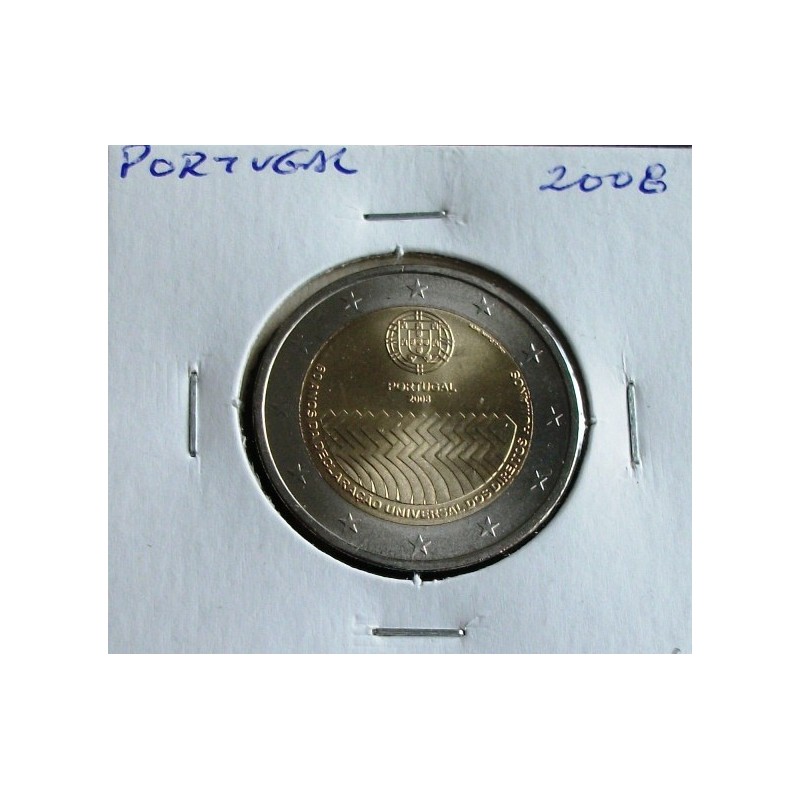 Portugal - 2 Euro - 2008 - 60 Anos Direitos Do Homem