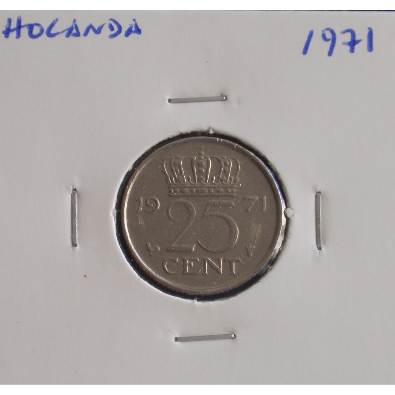Holanda -25 Cents - 1971