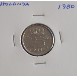 Holanda -25 Cents - 1980