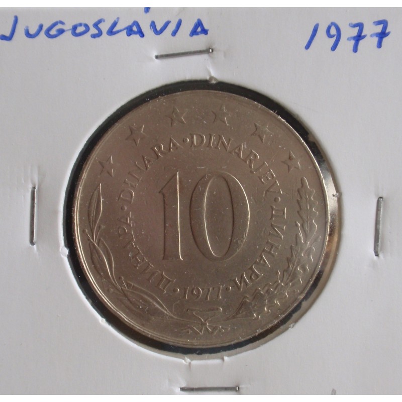 Jugoslávia - 10 Dinara - 1977